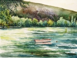 Kastoria lake, morning 40x28